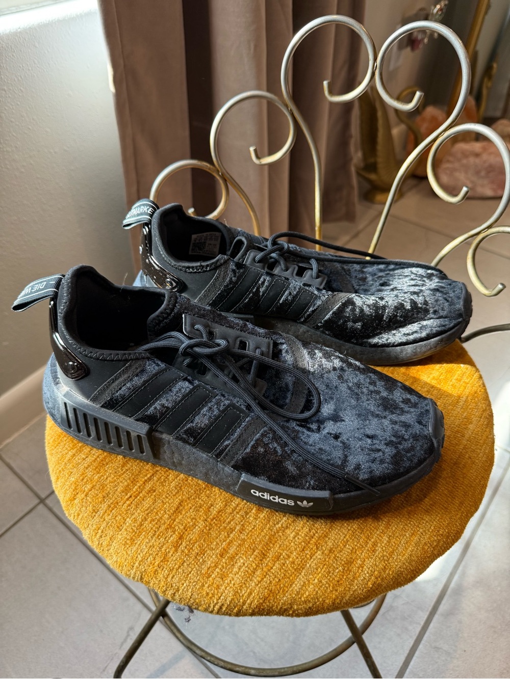 adidas NMD R1 athletic Boost shoes Triple Black